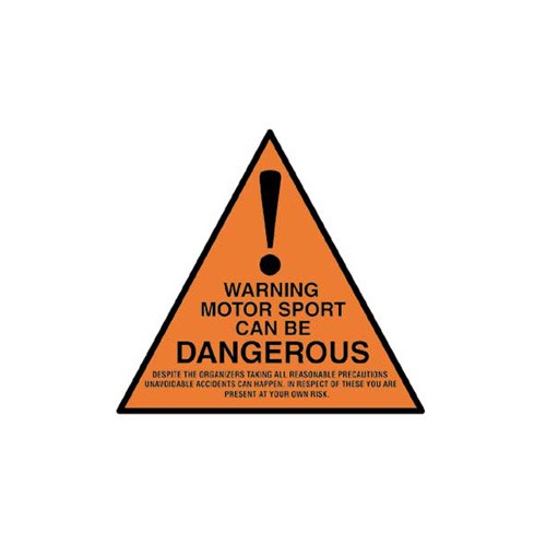 Motorsports Dangerous Sticker