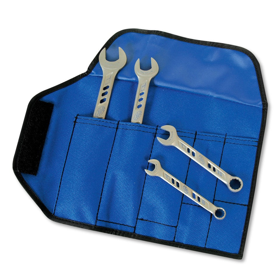 Set of Four Titanium Combination Wrenches