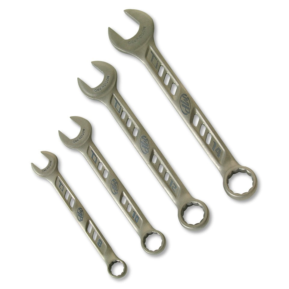 Set of Four Titanium Combination Wrenches