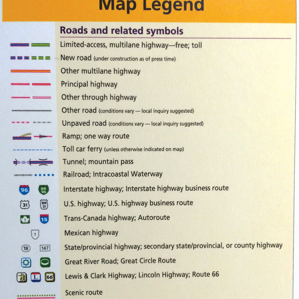 Large Format North America Road Atlas