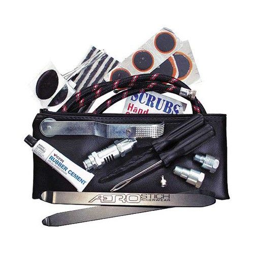 Aerostich Tube/Tubeless Tire Repair Kit w/ Pump & Tire Irons