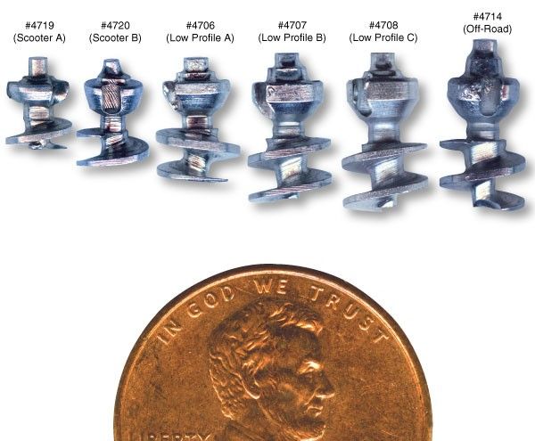 Self-Tapping Carbide Tire Studs