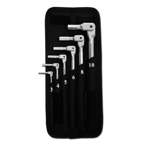 6-pc Pivoting Hex Wrench Set