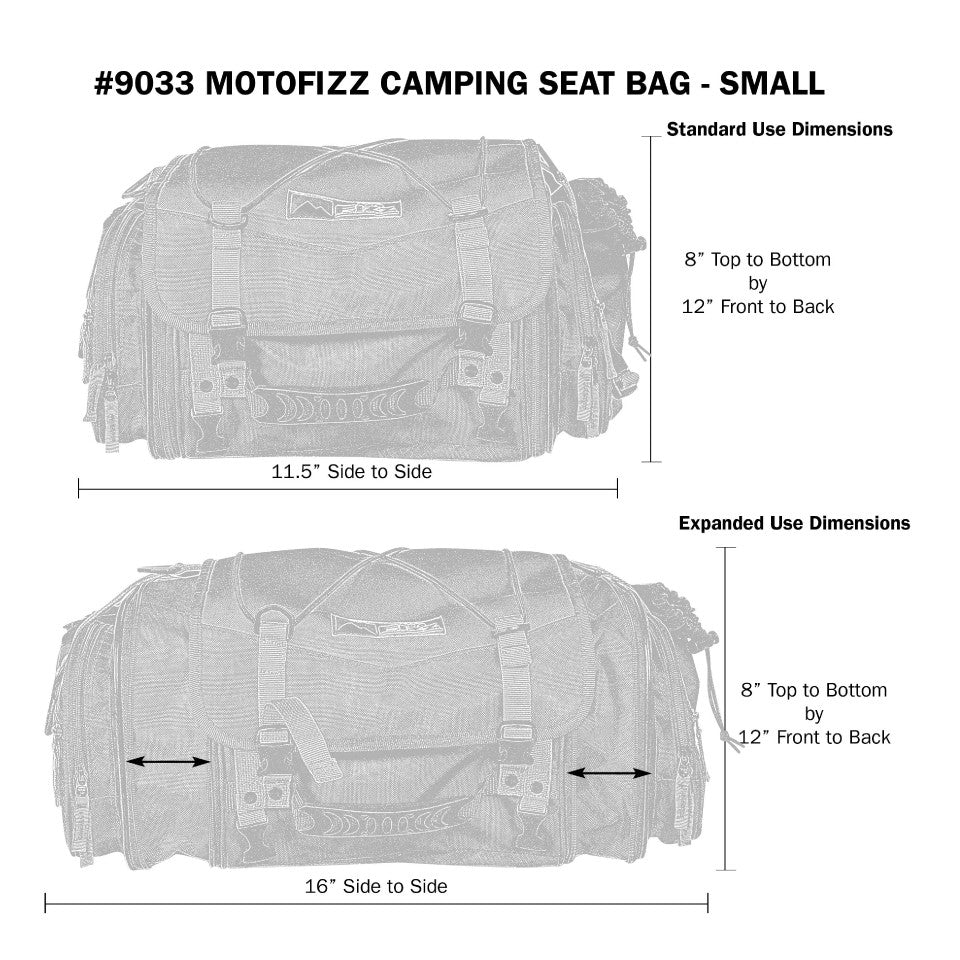 Small Motofizz Camping Seat Bag