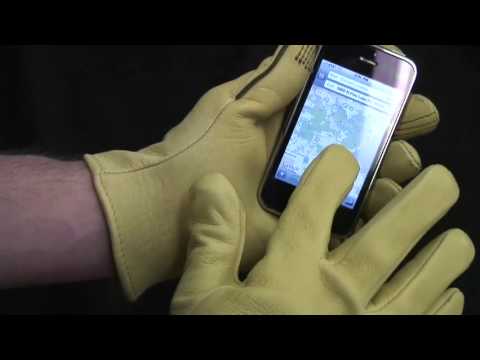 Touch Screen Elkskin Roper Gloves